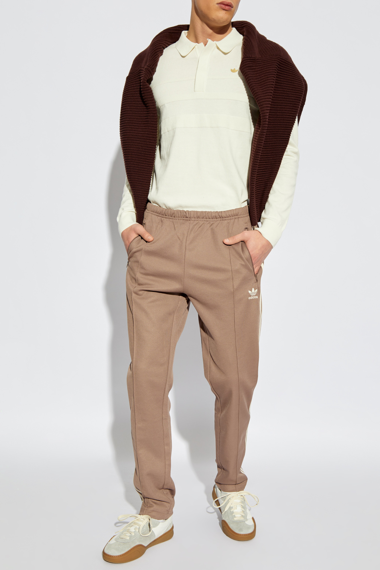 adidas BB TRACKTOP ダークブラウン モノグラム トラックトップ ダークブラウン ｜アパレル,ジャージ